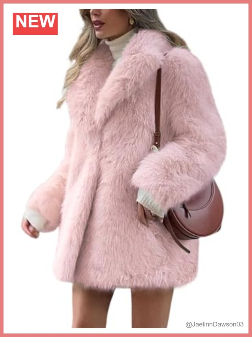 Faux Fur Coat Long Fluffy Furry Jacket Fuzzy Outerwear